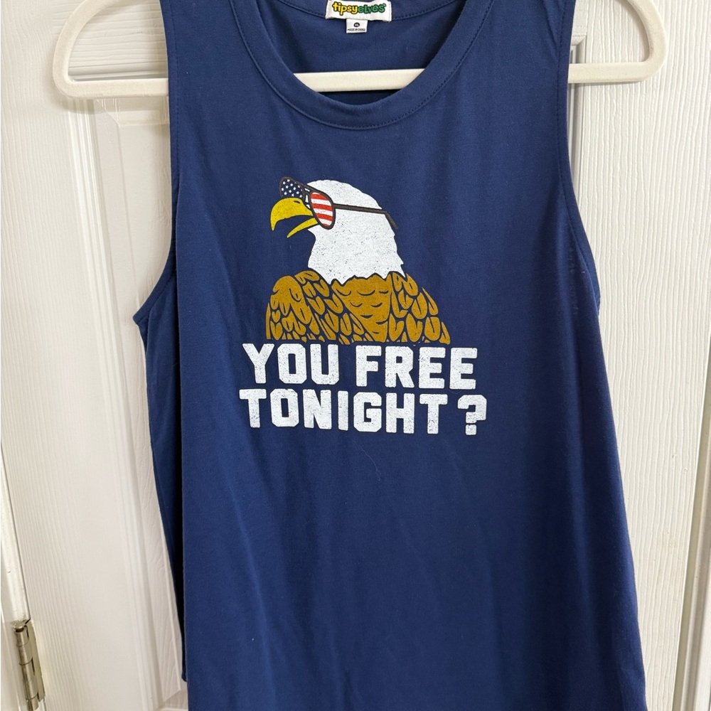 Tipsy Elves Navy Blue Tank Top